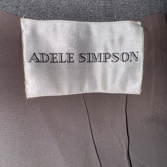Adele Simpson 1950-1960 ladies dress suit with jacket and belt says Sz 10 - Picture 15 of 16